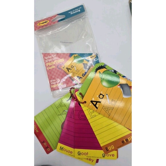 Lot Of Educational Stuff K4-K5 Wipe Off Writing & Alphabet & Numbers Flash Cards - Picture 6 of 12